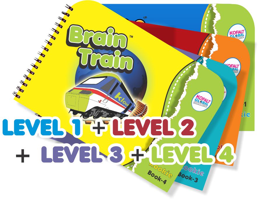 Set of Brain Train Junior ( 4 Books )